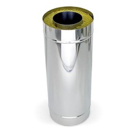 Труба-сэндвич Д150*210 L=0.5м. нерж./нерж 0.8мм.