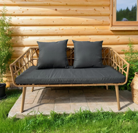 Диван садовый GIARDINO CLUB искусственный ротанг, Арт. 205044-2