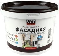 Краска ВД-АК-1180 фасадная 3 кг белоснежная ВГТ