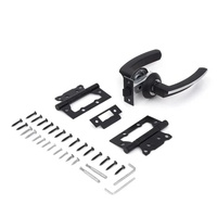 Комплект ручки+ замок без запирания SLT черный 100-П А-75GR/PC