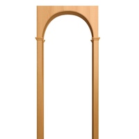 Арка ПВХ "Милано" 700*300*1800 со сводорасширителем миланский орех