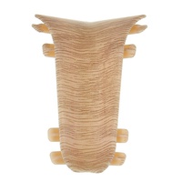 Угол внутренний для плинтуса с м/к и к/к Дуб