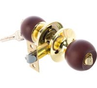 Ручка-защелка AVERS 6072-01 G/OAK с ключ.