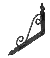 Кронштейн декоративный, 190 х 140 х 25 х 3 мм, темно-серый Сибртех