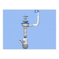 Сифон Ани Грот 3 1/2" 40 с гибким переливом (А0145S)