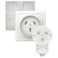 Комплект силовой ОП Blanca 32А 250В (подъемная коробка + розетка + вилка) бел.