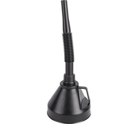 Воронка пласт с гибким носиком ГЛАВДОР Premium + GL-798, черная