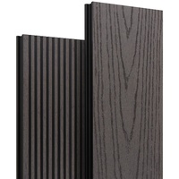 Доска террасная HARVEX Magnus двухсторонняя вельвет/дерево антрацит, 139х27х4000мм