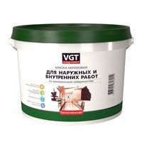 Краска ВД-АК-1180 для нар/вн.работ моющаяся 15 кг белоснежная ВГТ