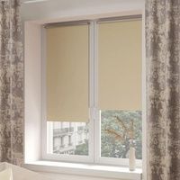 Штора рулонная "Блэкаут Сильвер" 160*175см бежевый