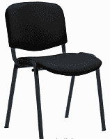 Стул офисный ИЗО BL (черный,рогожка,С36 темно-синий)