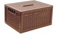 Ящик пласт.ротанг 13л 370*280*190мм с крышкой М2375