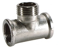 Тройник 3/4 г/ш/г никель