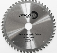 Диск пильный 210*48Т*30мм Pilorama 502148