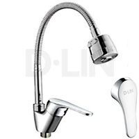 Смеситель для кухни однорычажный, высокий излив (D150309-Т) D-Lin