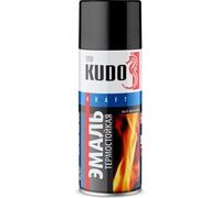 Эмаль аэр. KUDO 520 мл термостойкая черная