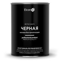 Грунт-эмаль 3в1 Elcon 0,8кг черная