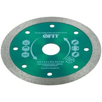 Диск алмазный сплошной 125х1.5х10х22.2 мм FIT 37450