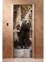 Дверь 1,9*0,7 м "Бурый медведь" (листв)