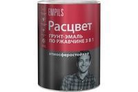 Грунт-эмаль по ржавчине 3в1 0,9кг РАСЦВЕТ черная