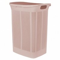 Корзина для белья 35л Keeplex Ajur 43*34*45см бежевый топаз