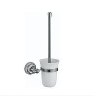 ерш для туалета настенный Burano латунь/стекло