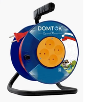 Удлинитель на катушке 4х50м без заземл. 16А IP20 3.5кВт ПВС 2х1.5 DOMTOK 2448