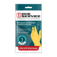 Перчатки латексные ONE service