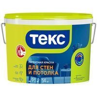 Краска ВД "Текс" для стен и потолка 14 кг.
