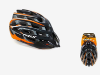Шлем вело TRIX,кросс-кантри,35 отверстий,оранжево-черный