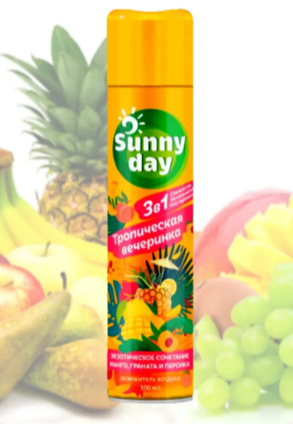 Освежитель Sunny Day 300мл Тропическая вечеринка