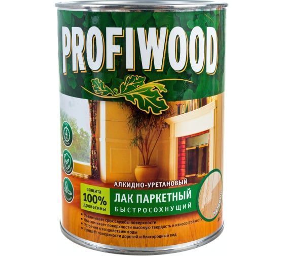 Лак ВД паркетный матовый EMPILS PROFIWOOD 0,7 кг быстросохн.
