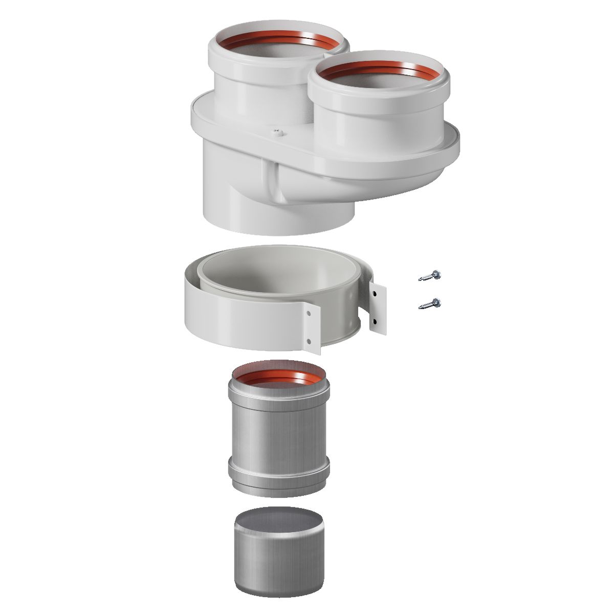 Адаптер моноблочный OKSELER для перехода на двухтрубную систему 80/80