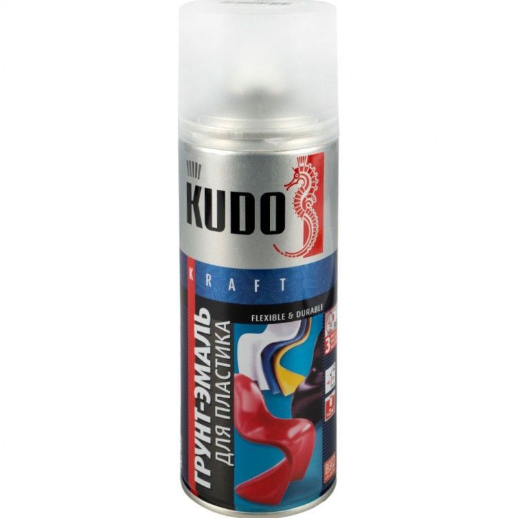 Грунт-эмаль д/пластика KUDO белая