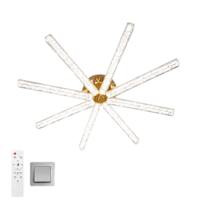 Люстра светодиодная управляемая ARCADIA 160W 8IIRC-660*90-Gold/Clear-220