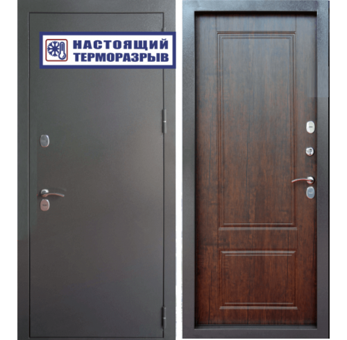 Дверь стальная Райтвер Сибирь Термо Тиковое дерево 980*2080