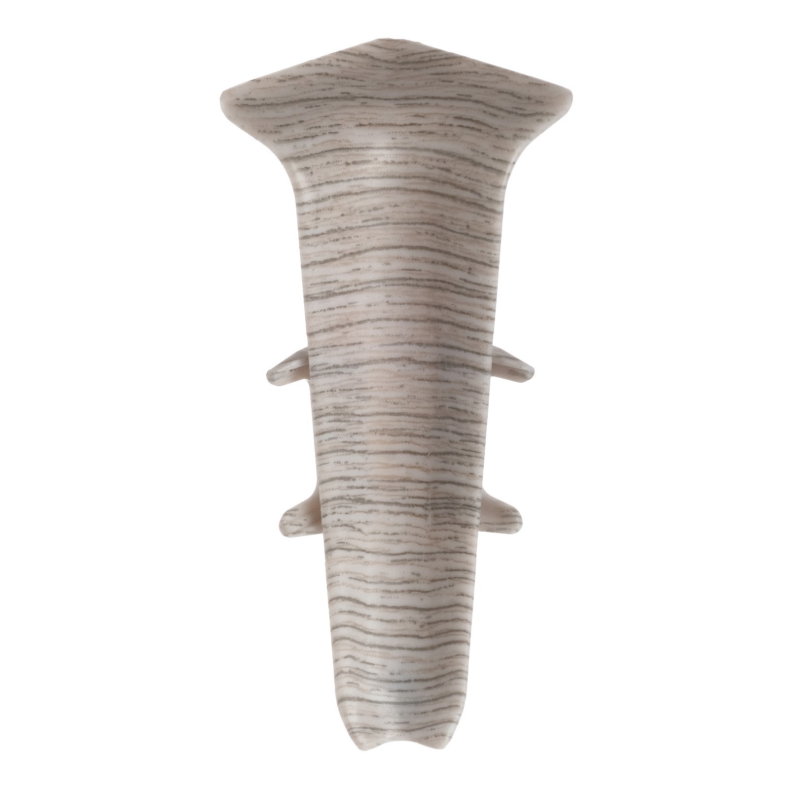 Угол внутренний для плинтуса с м/к и к/к ясень серый Деконика 70мм