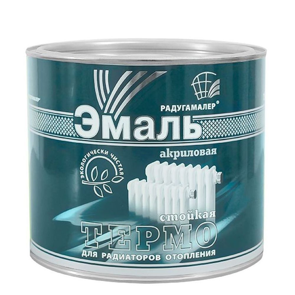 Эмаль акриловая для радиаторов БЕЛАЯ 1,9кг Радугамалер