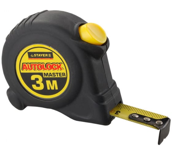 Рулетка 3м*16мм Stayer Autolock