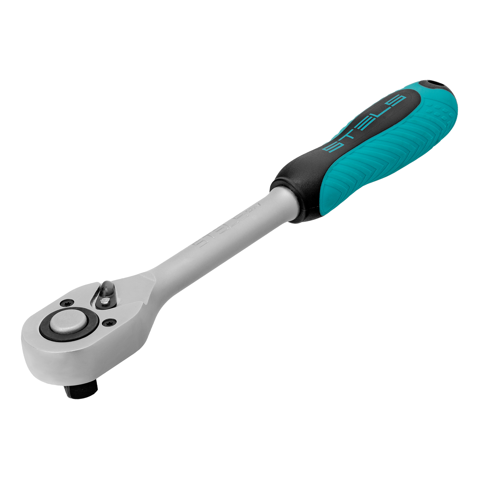Ключ-трещотка 1/2", CrV, 72 зуба, с быстрым сбросом, матовый хром Stels 14043
