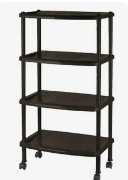 Этажерка для обуви 4 секц. 50*31*95 темный каштан