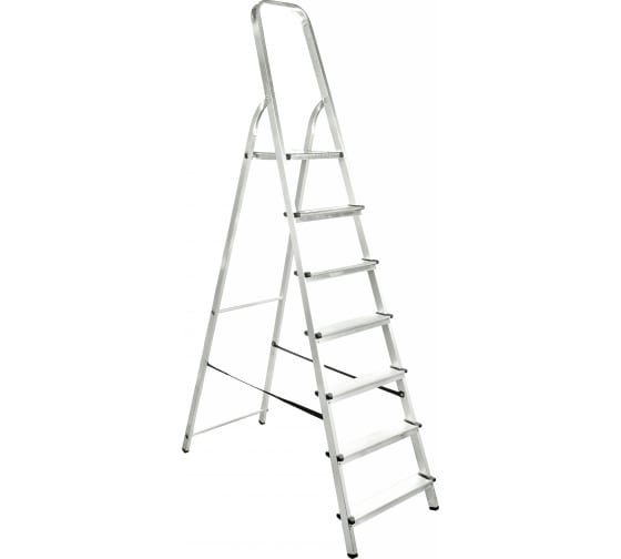 Стремянка стальная 7 ступеней алюминиевая