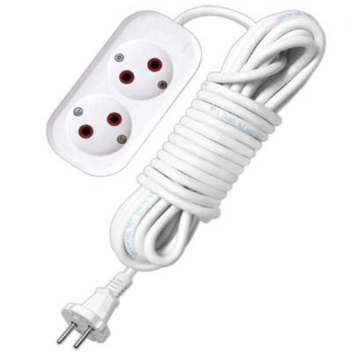 Удлинитель  2*7м б/з  ПВС2*1  10А  Univ 011М-07