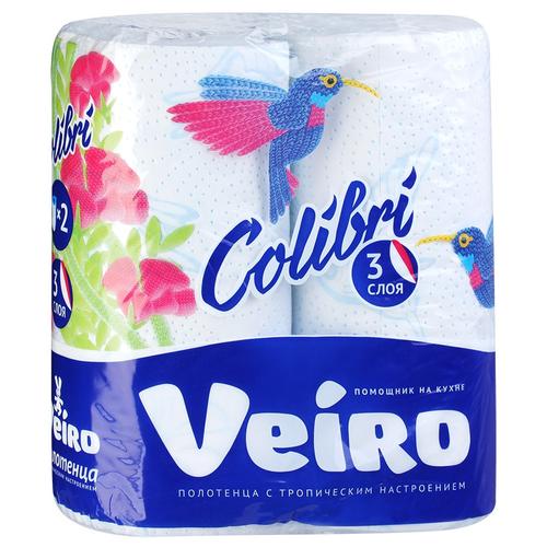 Полотенце бумажное 2 рул. L/VEIRO Colibri