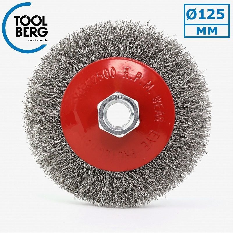 Щетка д/МШУ 100мм коническая витая стальная проволока TOOLBERG