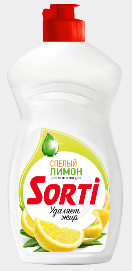 Средство для мытья посуды SORTI "Лимон", 450 г