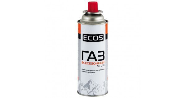 Газ Ecos баллоне для портативных приборов 400мл (220г)