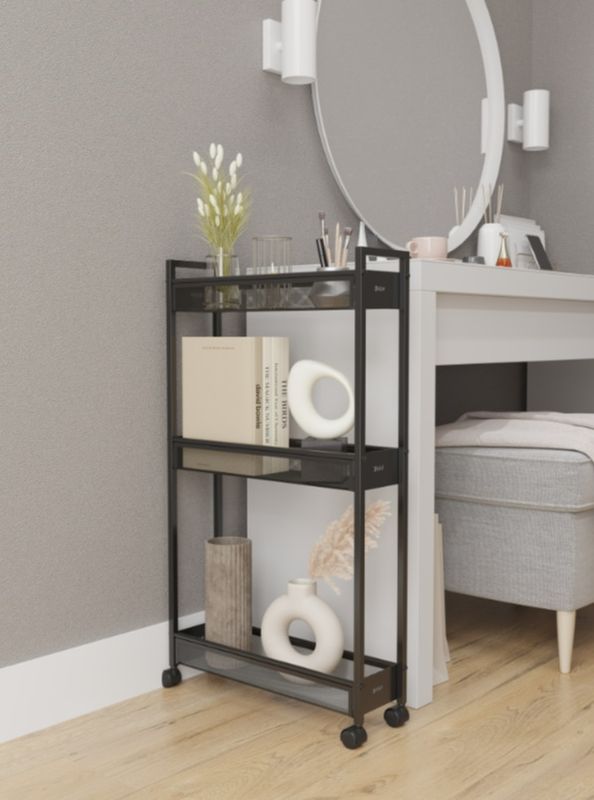 Этажерка металл.Вишера 13 черная ЭВ13 Ч