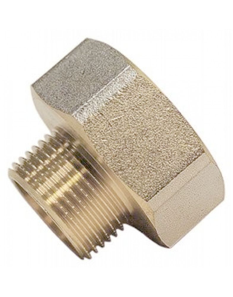 ниппель (переходник) 1"вр *1/2" нр никель