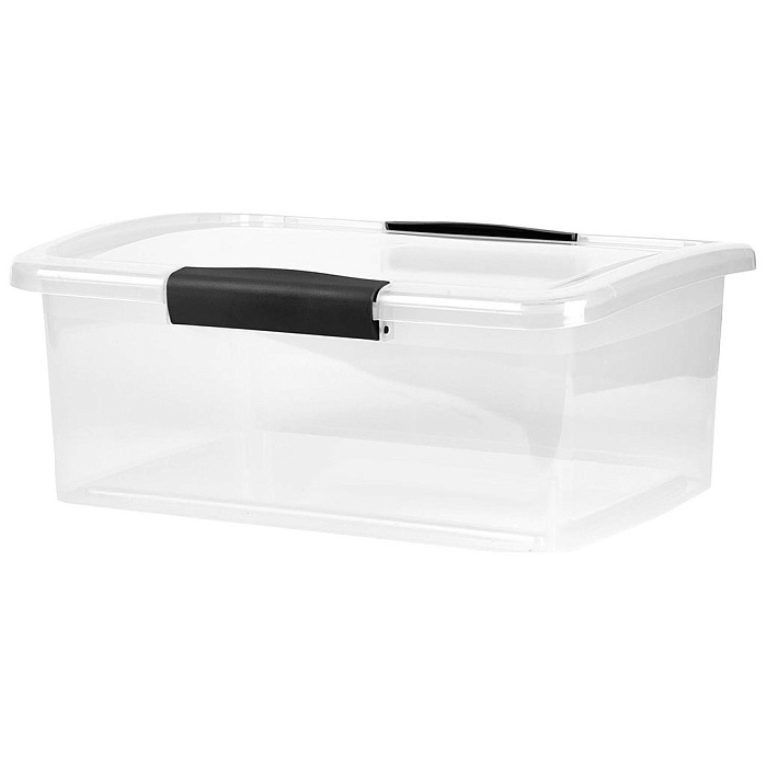 Ящик для хранения Keeplex Vision с защелками 11л 35х23,5х22,2см прозрачный кристалл